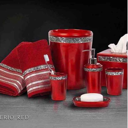 تصویر  سرویس اکسسوری حمام VALERIO RED