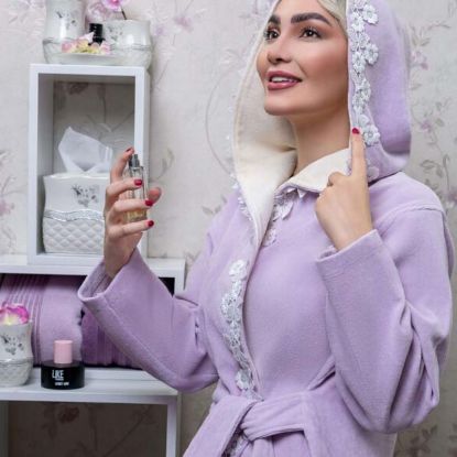 تصویر  حوله تن پوش طرح stella