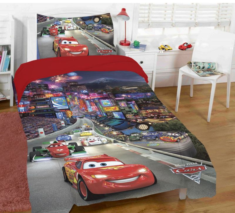 تصویر  ست 3 تکه ملحفه کاور میکرو پنبه کودک cars 4