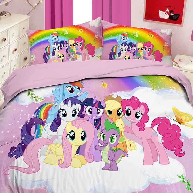 تصویر  ست 3 تکه ملحفه کاور میکرو پنبه کودک pony