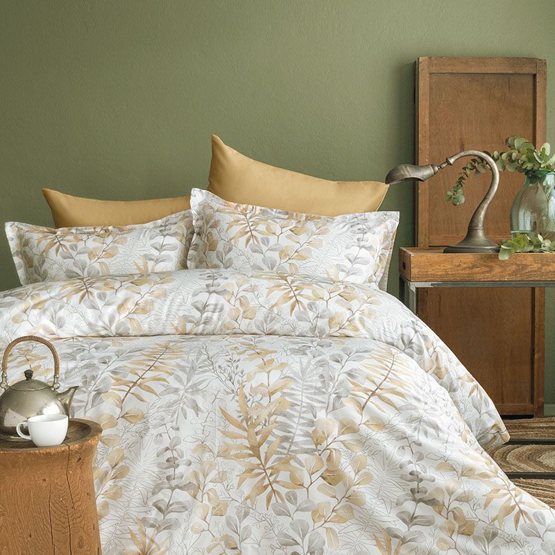 تصویر  ست 6 تکه ملحفه کاور لحاف نخ پنبه لوکس occale beige