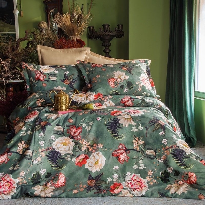 خرید کاور لحاف ۶ تکه دونفره ورونیکا مدل اکالیپتوس Japonesque سبز | ورونیکا